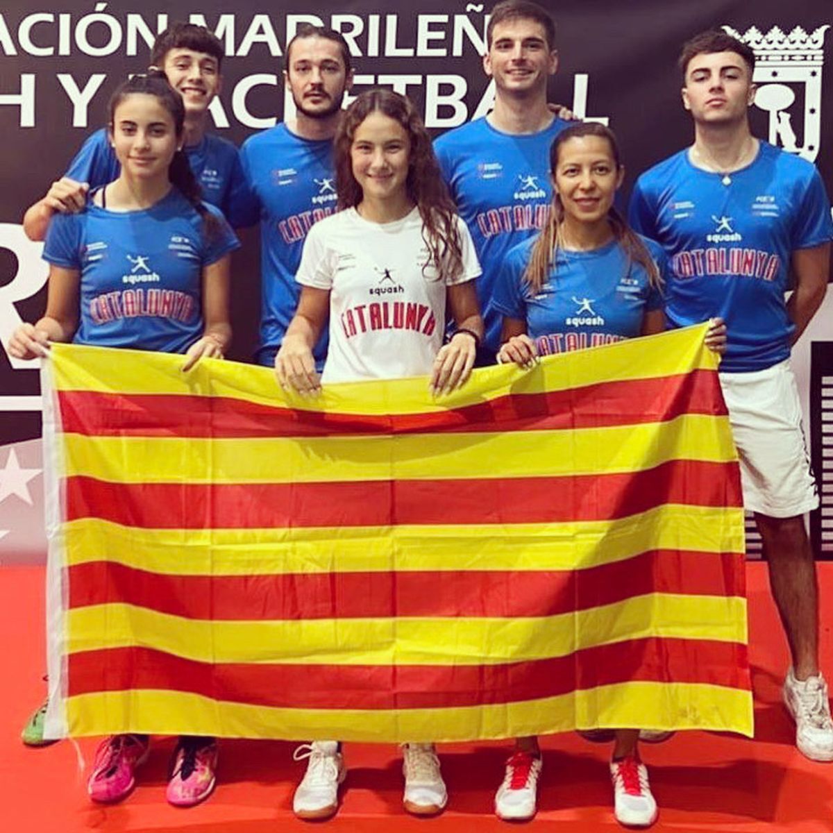 Cynthia Servellón (Triops) participa en la medalla de bronze de Catalunya  al campionat estatal d'esquaix per autonomies - Ràdio Banyoles