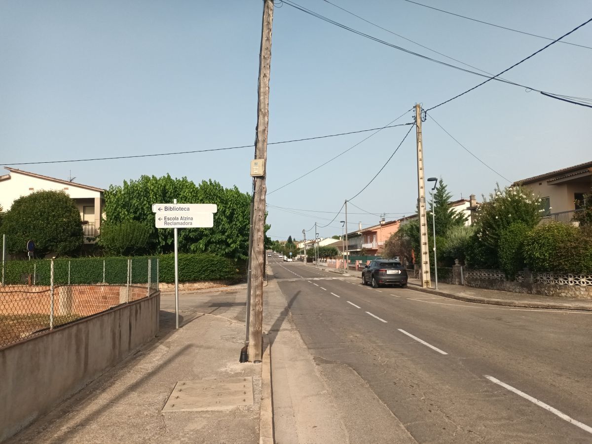 Tram de la carretera de Fontcoberta que es renovarà